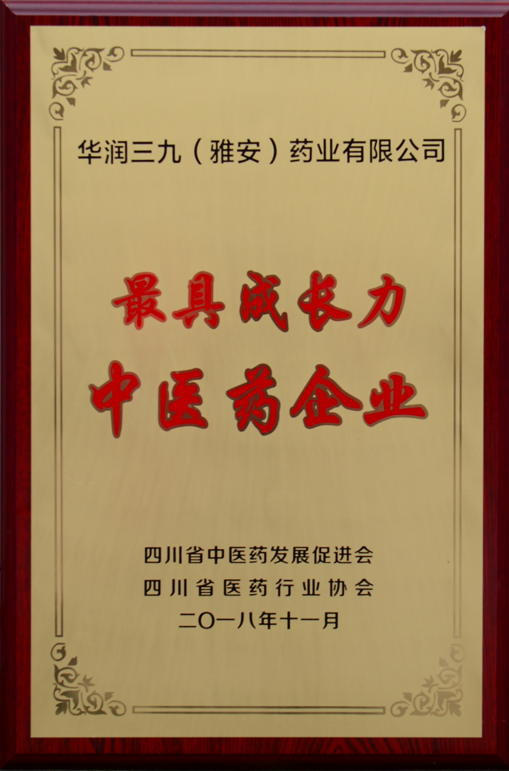 四川省最具成長力中醫(yī)藥企業(yè)